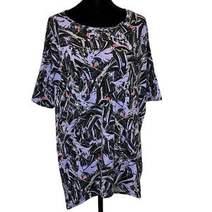LuLaRoe Disney Maleficent Irma Hi-Lo Tunic Top